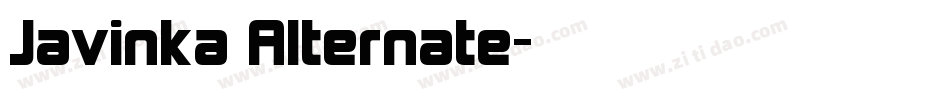 Javinka Alternate字体转换